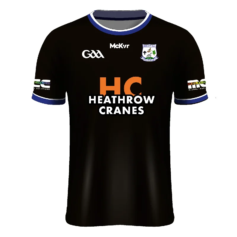 Mc Keever Breaffy GAA Official Goalkeeper Jersey - Adult - Black Holiday Jersey Tee