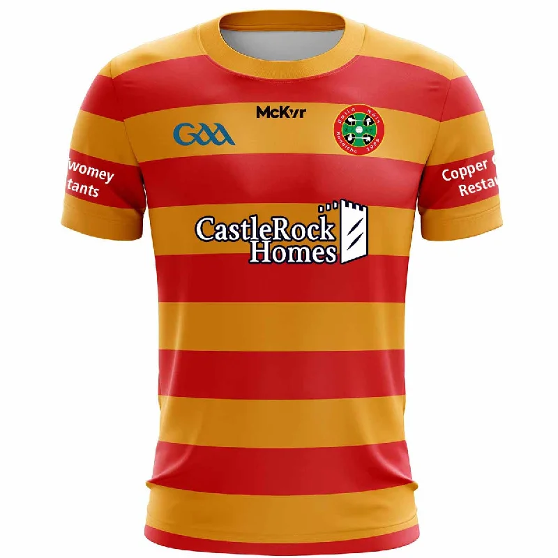 Mc Keever Newcestown GAA Underage Match Jersey 1 - Adult - Amber/Red Player Fit Summer Jersey Tee