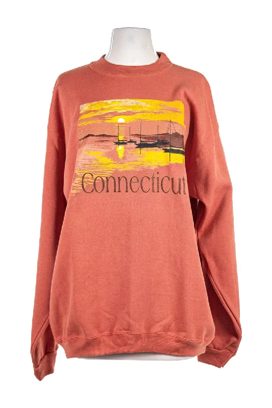 Vintage 1990's Sweatshirt Hoodie with Pocket Utility Practical