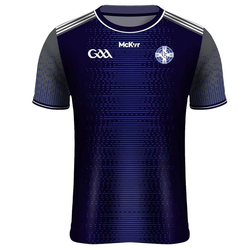 Mc Keever Clan na Gael CLG Training Jersey - Mens - Navy/Grey Travel Jersey Tee