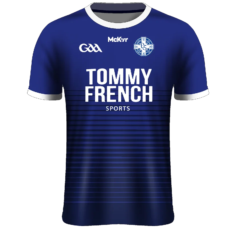 Mc Keever Clan Na Gael CLG Playing Jersey - Adult - Blue Player Fit Summer Jersey Tee