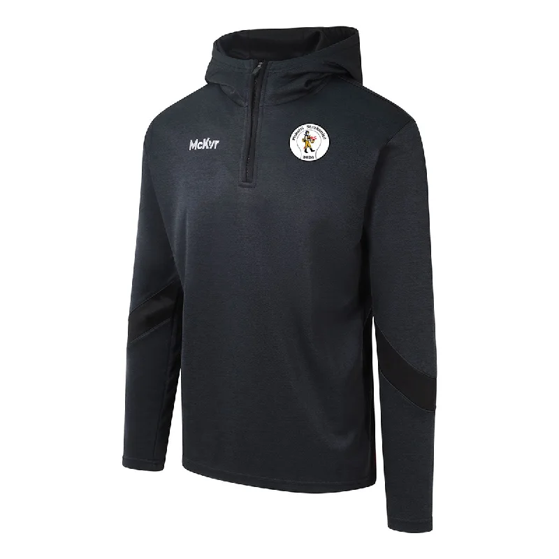 Mc Keever Strakonice GAC Core 22 1/4 Zip Hoodie - Adult - Black Hoodie with Bell Sleeves Flared Feminine