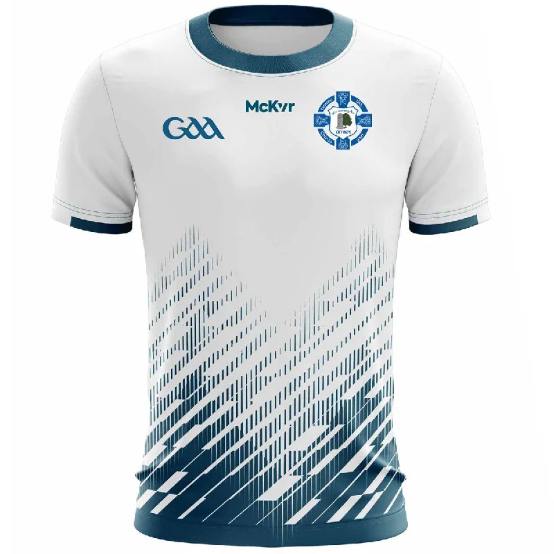 Mc Keever Glen Rovers Armoy Training Jersey - Adult - White/Teal Player Fit Organic Jersey Tee Mc Keever Glen Rovers Armoy Training Jersey - Adult - White/Teal Player Fit Organic Jersey Tee