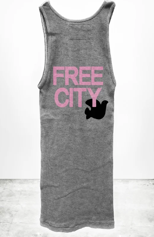 FREECITY RTU/1999 SUPERVINTAGE TANK - heather pink cute tank top