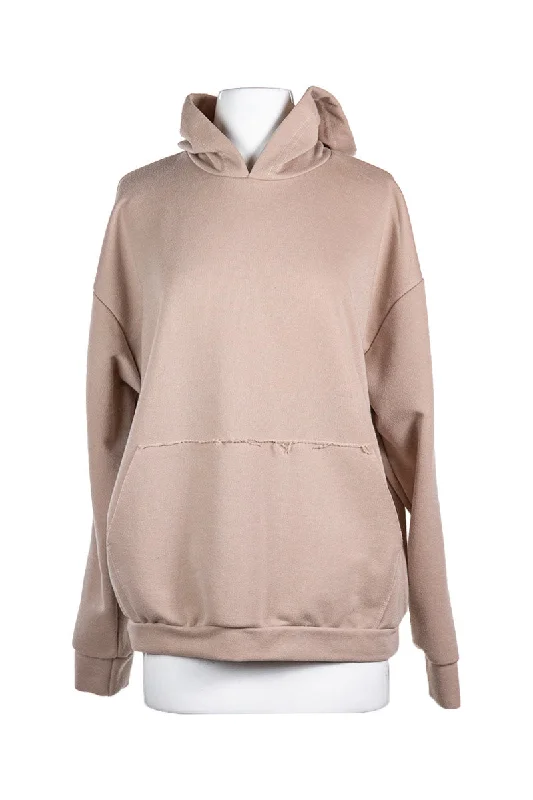 Boohoo Fit Sweatshirt Hoodie with Ribbed Hem Stretchable Secure
