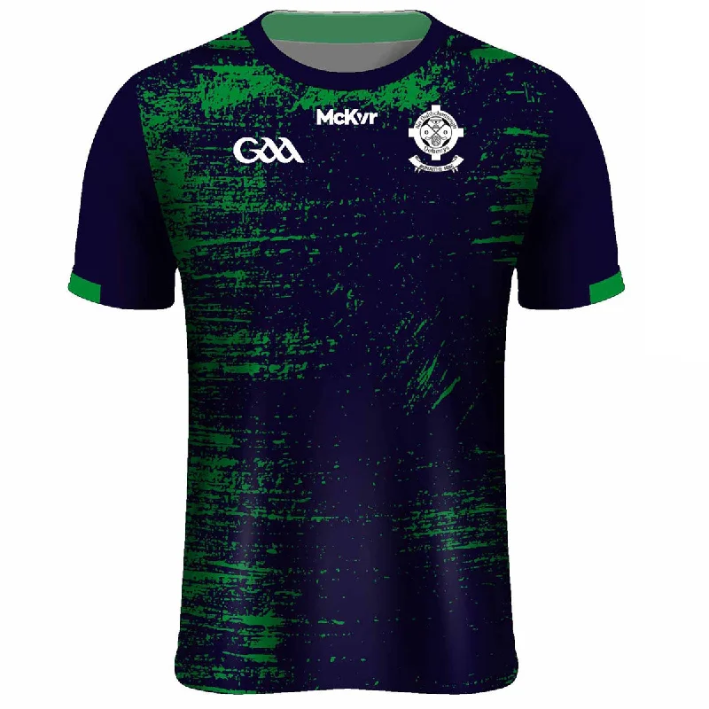 Mc Keever Doheny's GAA Training Jersey - Adult - Navy/Green High Neck Jersey Shirt
