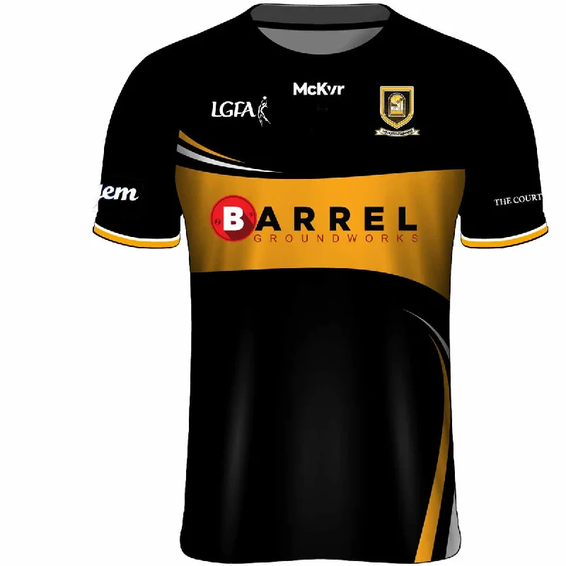 Mc Keever Mourneabbey LGFA Home Jersey - Adult - Black/Yellow Glamorous Jersey Tee