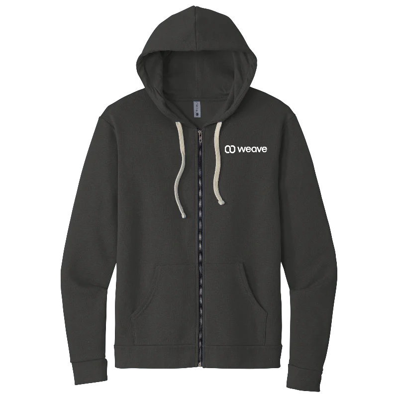 Next Level™ Unisex Beach Fleece Full-Zip Hoodie Hoodie with Strings Custom Fit Adjustable