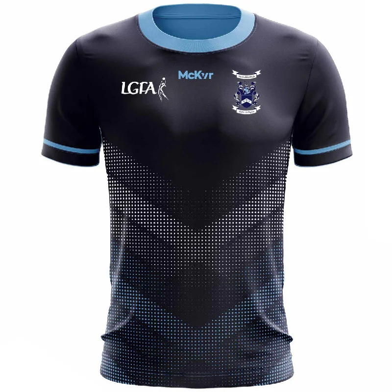 Mc Keever Ballyhegan Davitts LGFA Training Jersey - Womens - Navy Matrix Textured Jersey Blouse Mc Keever Ballyhegan Davitts LGFA Training Jersey - Womens - Navy Matrix Textured Jersey Blouse