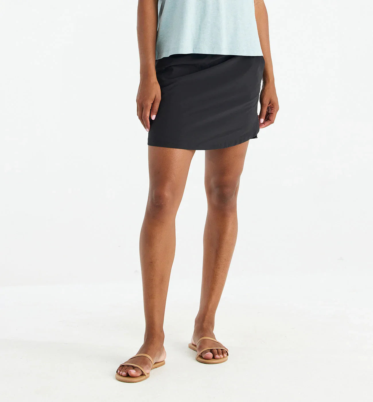 Free Fly Women's Pull-On Breeze Skirt in Black velvet skirt luxurious