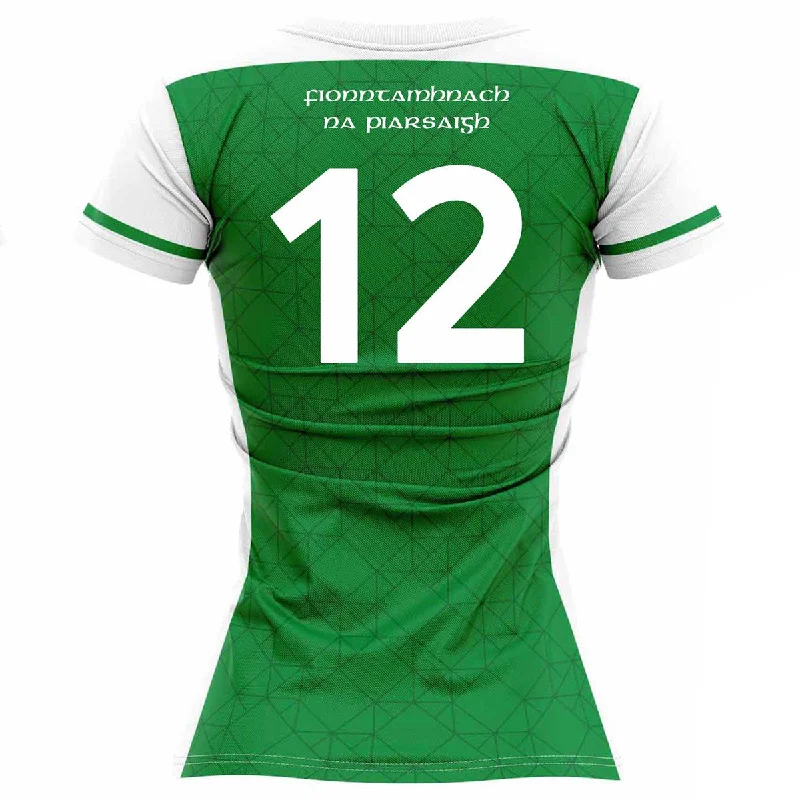 Mc Keever Fintona Pearses LGFA Numbered Playing Jersey - Womens - Green Elegant Jersey Shirt