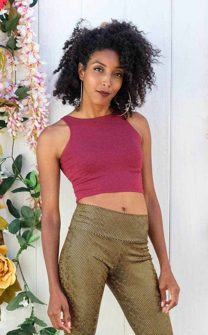 Warrior Within - Maroon Bamboo Tank Top playful tank top