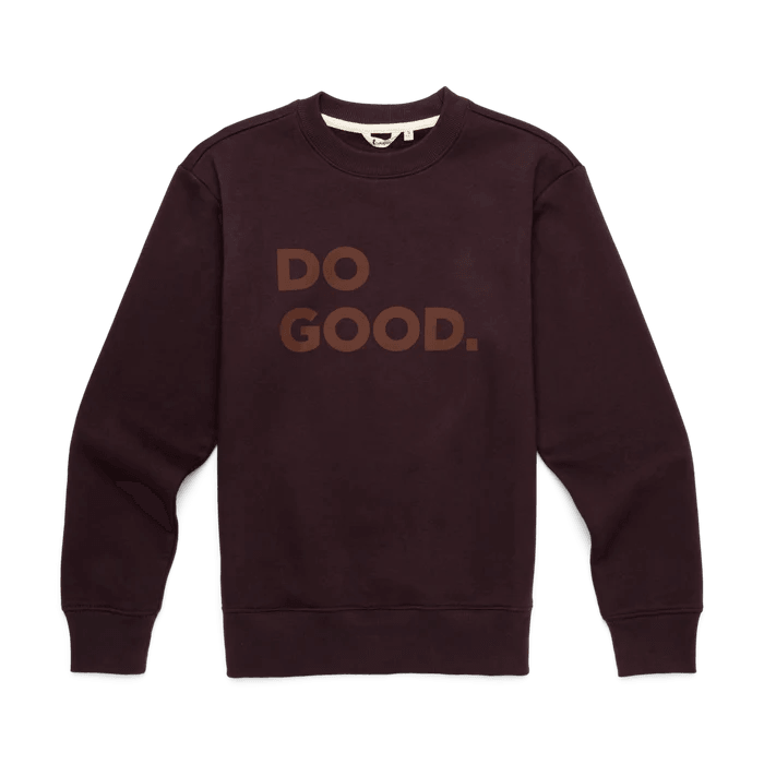 Cotopaxi Women’s Do Good Crew Sweatshirt Coffee Hoodie with Illustration Artistic Creative