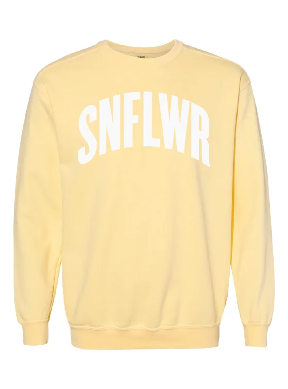 Sweatshirt:  SNFLWR Sweatshirt Hoodie with Set-In Sleeves Structured Classic