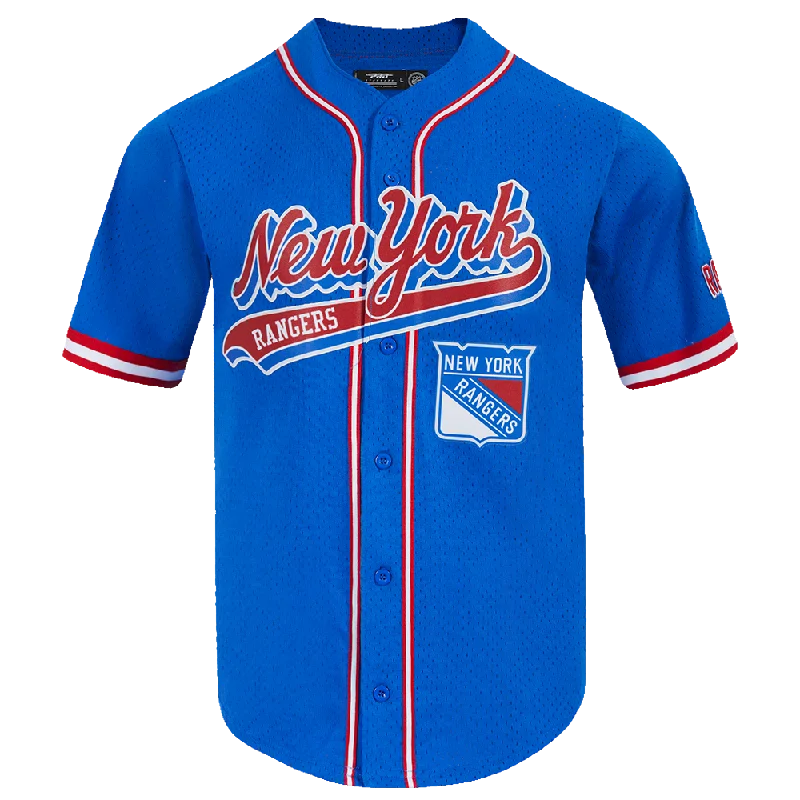 JERSEY NHL NEW YORK RANGERS SCRIPT TAIL Party Jersey Tee