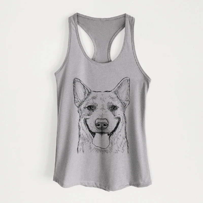 Rio the Australian Cattle Dog - Women's Racerback Tanktop comfortable tank top