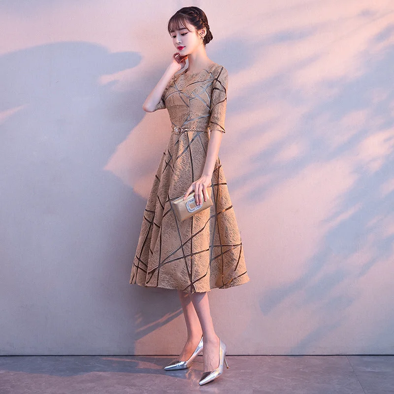 Elegant stand collar Party catwalk long dress for woman with belt Tunics Formal black Elegant stand collar Party catwalk long dress for woman with belt Tunics Formal black