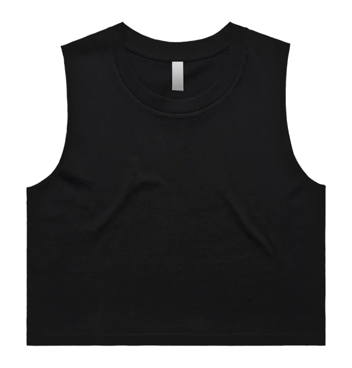 BOTTOMS UP - 'Skully' Crop Tank ivory tank top