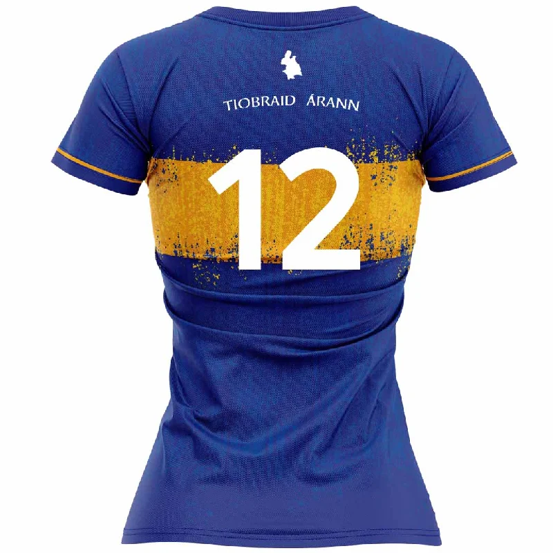 Mc Keever Tipperary Ladies LGFA Official Home Numbered Jersey - Adult - Royal Player Fit Women's Jersey Top