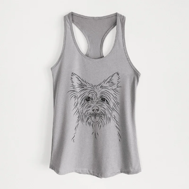 Calum the Cairn Terrier - Women's Racerback Tanktop print tank top
