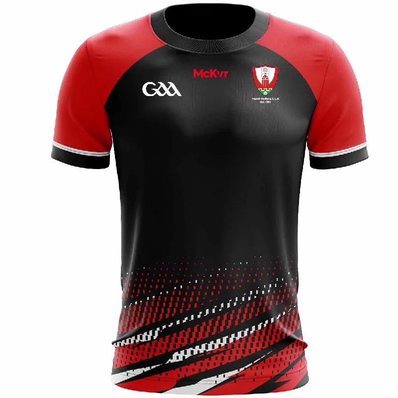 Mc Keever Dromahair GAA Training Jersey - Adult - Black Player Fit Fashion Jersey Blouse