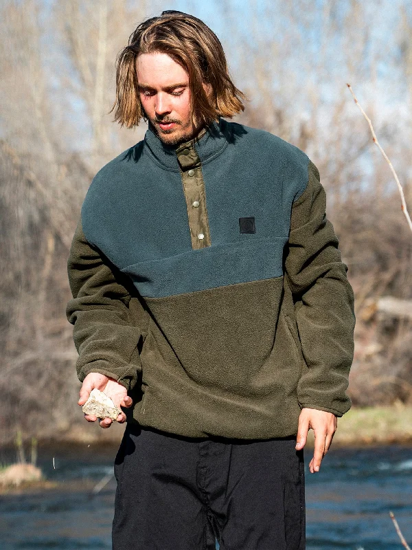 Error92 Mock Neck Pullover Sweatshirt - Bison Hoodie with Neon Bright Vibrant