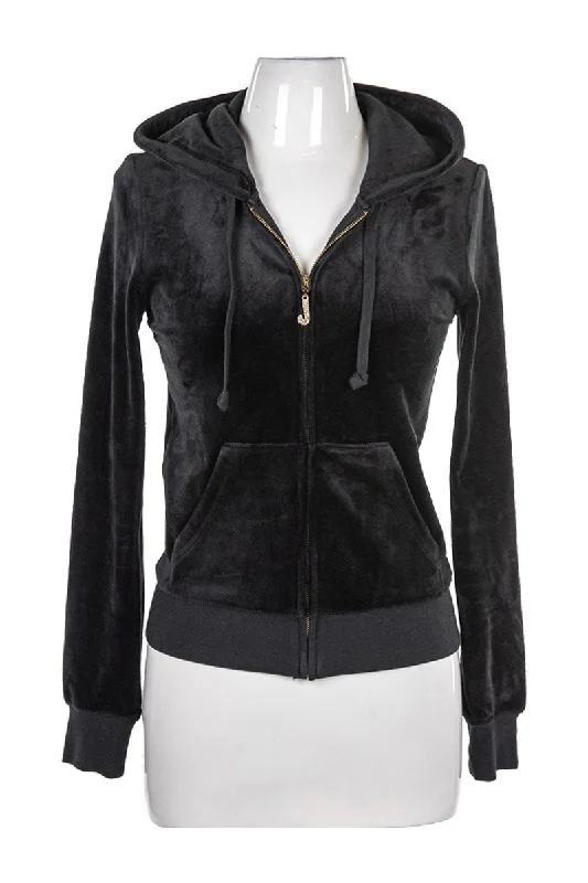 Juicy Couture Sweatshirt Hoodie with Zipper Versatile Modern