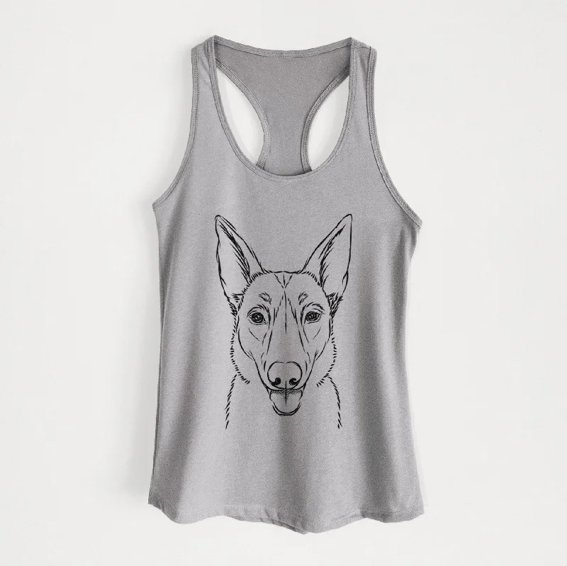 Lyric the Belgian Malinois - Women's Racerback Tanktop summer tank top