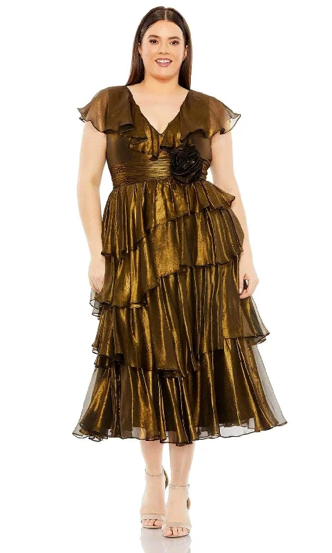Mac Duggal 49775W - Flutter Sleeves Evening Dress Tunics Essential wardrobe