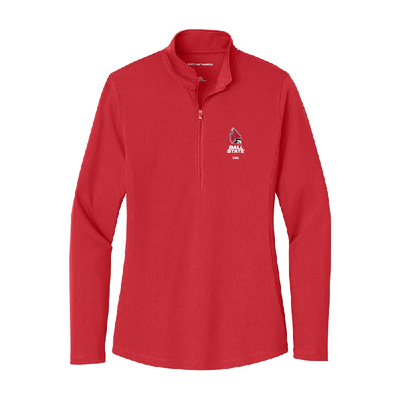 Ball State - NCAA Women's Soccer : Sami Bird - Women's Lightweight Quarter Zip Jacket Quilted Jacket Puffer Jacket Insulated Jacket Ball State - NCAA Women's Soccer : Sami Bird - Women's Lightweight Quarter Zip Jacket Quilted Jacket Puffer Jacket Insulated Jacket