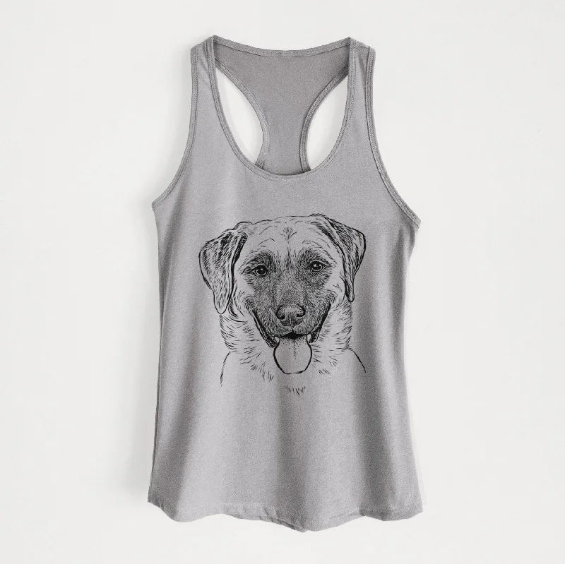 Willow the Anatolian Shepherd - Women's Racerback Tanktop neon tank top