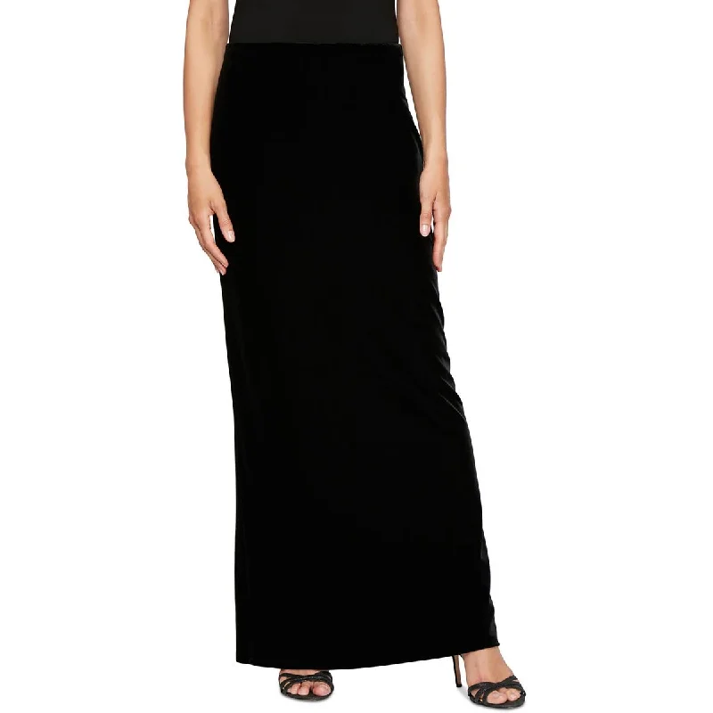 Alex Evenings Womens Velvet Maxi Maxi Skirt breathable skirt fabric