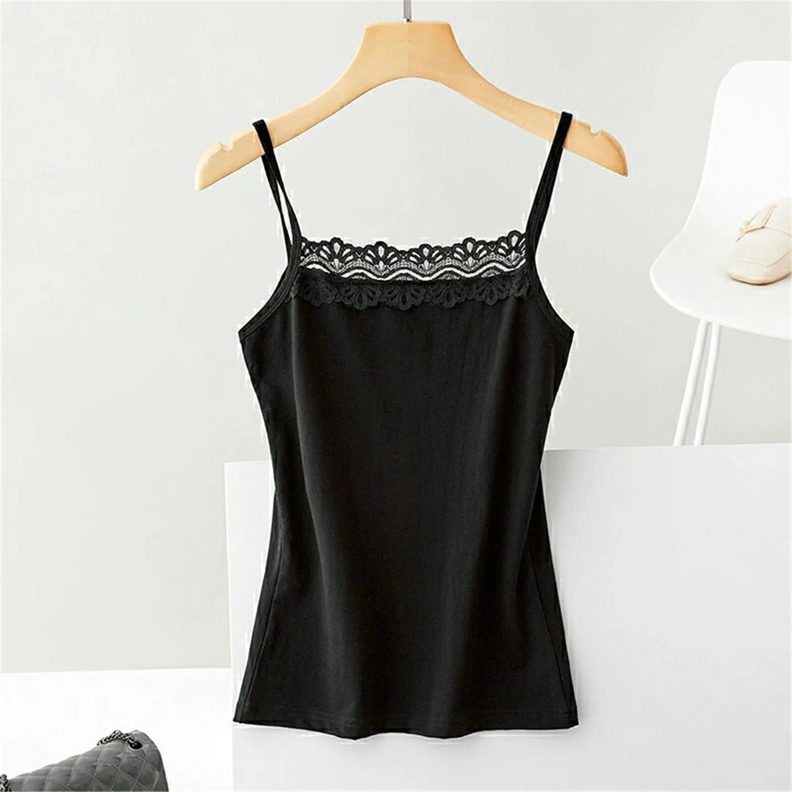 2022 Women's Spaghetti Strap Tank Tops Ladies Cami Top All-matching Lace Camisole Summer Camis Crop Tops Sport Sleeveless Tops sequin tank top