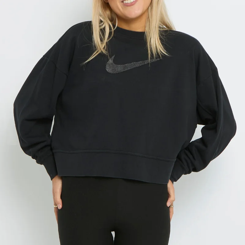 Nike  Crewneck Sweater - UK 10 Boat Neck Shawl Collar Notched Collar