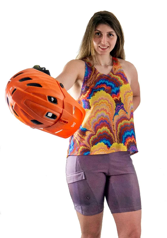 Tech Tank Lux Rainbow strappy tank top