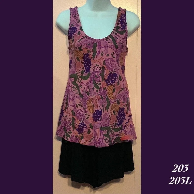 203 - 203L , Bias cut tank top lemon yellow tank