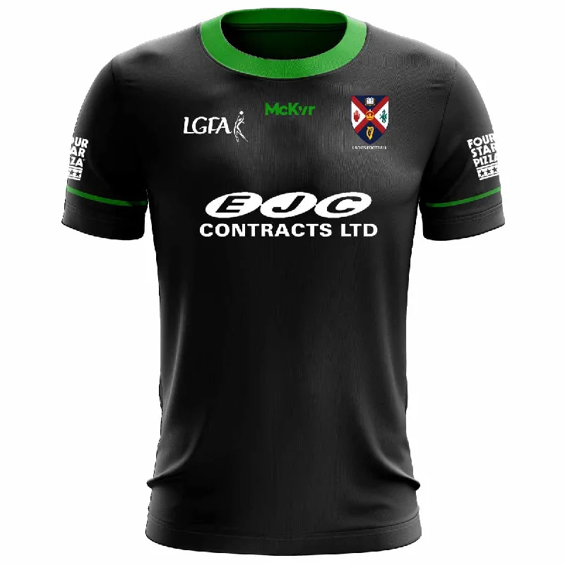 Mc Keever Queens GAA Official LGFA Away Jersey - Womens - Black Turtle Neck Jersey Shirt Mc Keever Queens GAA Official LGFA Away Jersey - Womens - Black Turtle Neck Jersey Shirt