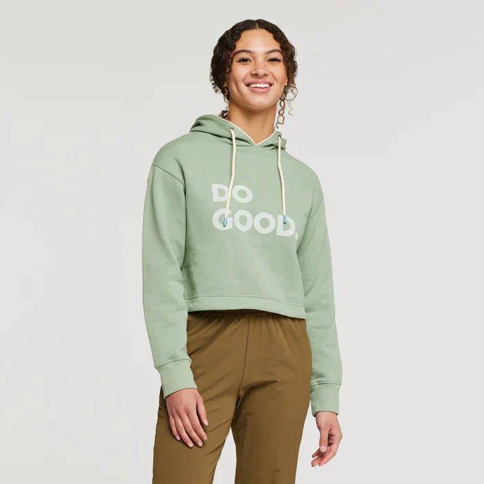 Cotopaxi Women’s Do Good Organic Crop Sweatshirt Hoodie with Gradient Ombre Colorful