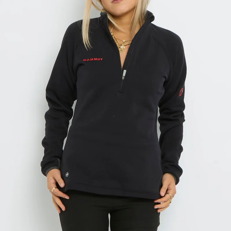Mammut 1/4 Zip Sweater - UK 12 Mesh Fabric Canvas Fabric Denim Fabric