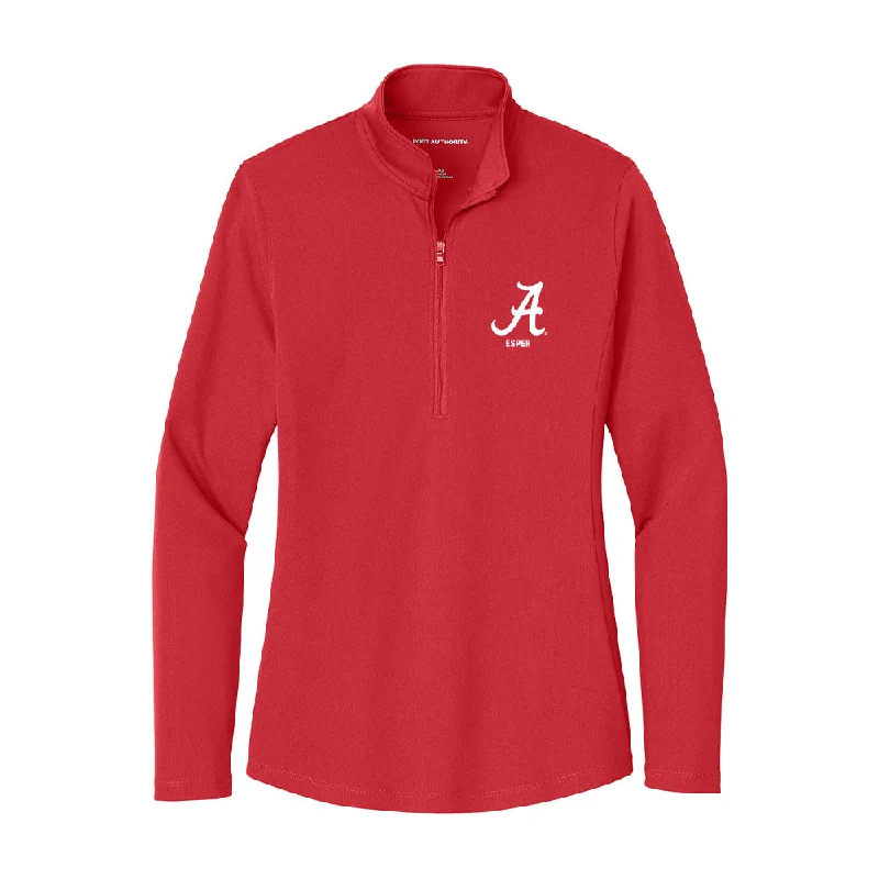 Alabama - NCAA Women's Soccer : Taylor Esper - Women's Lightweight Quarter Zip Jacket Satin Jacket Silk Jacket Chiffon Jacket Alabama - NCAA Women's Soccer : Taylor Esper - Women's Lightweight Quarter Zip Jacket Satin Jacket Silk Jacket Chiffon Jacket