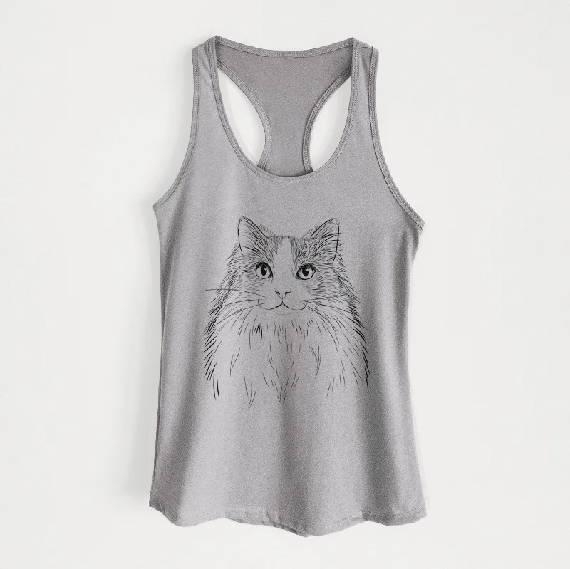 Fiona the Ragdoll Cat - Women's Racerback Tanktop bright tank top