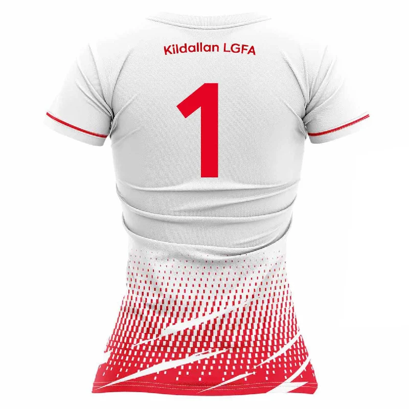 Mc Keever Kildallan LGFA Numbered Goalkeeper Jersey - Adult - White/Red Player Fit Boutique Jersey Tee Mc Keever Kildallan LGFA Numbered Goalkeeper Jersey - Adult - White/Red Player Fit Boutique Jersey Tee
