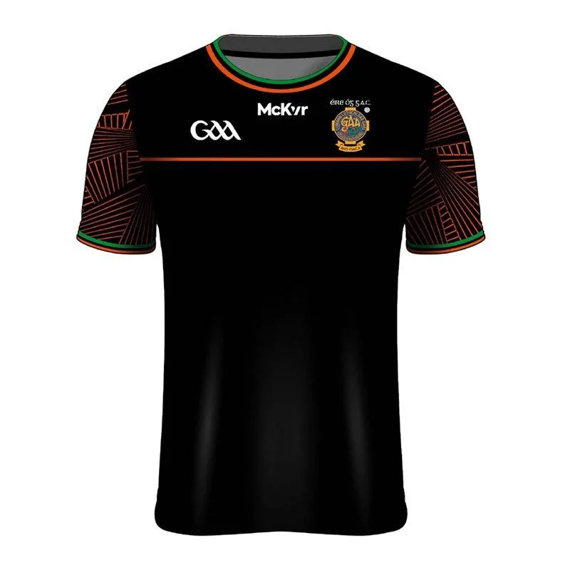 Mc Keever Eire Og Training Jersey - Adult - Black/Orange Silver Jersey Tee