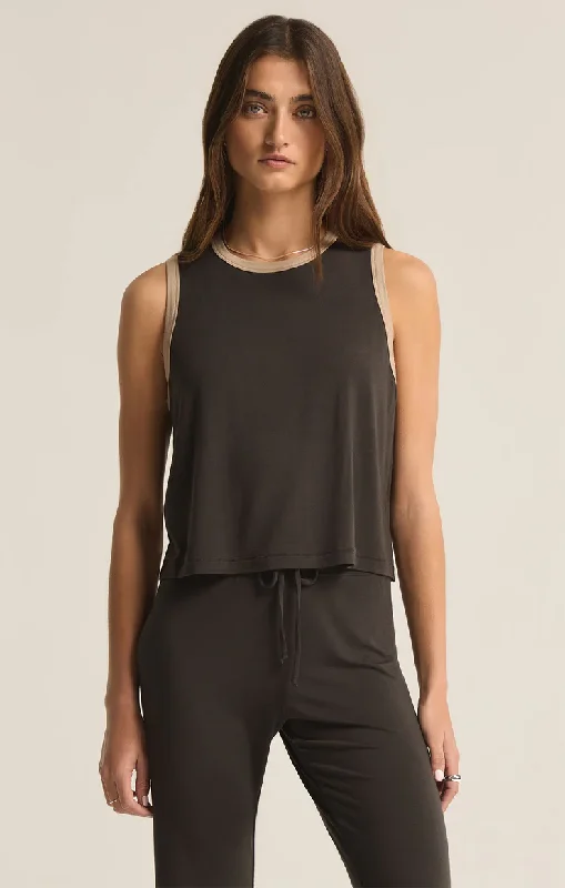 Z Supply - Warmer Days Ringer Tank low neck tank
