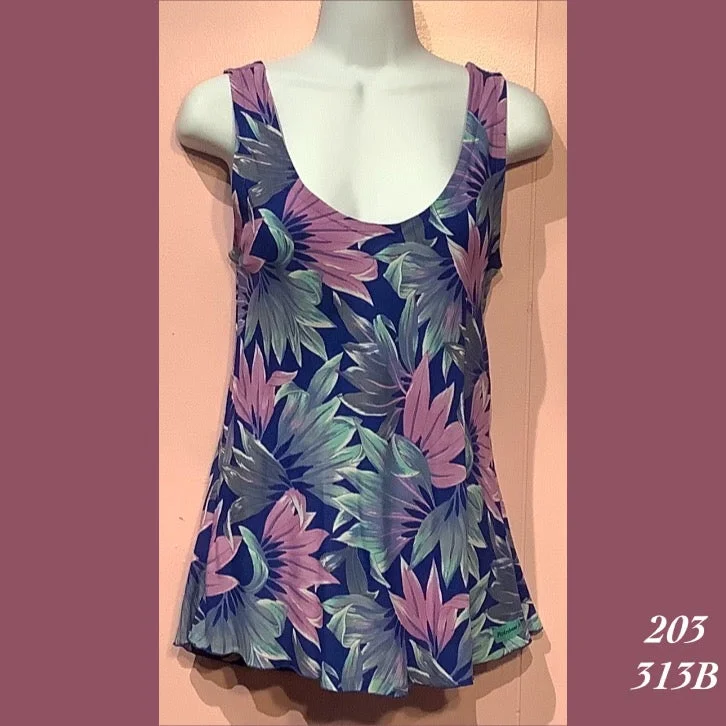 203 - 313B , Bias cut tank top grey tank top