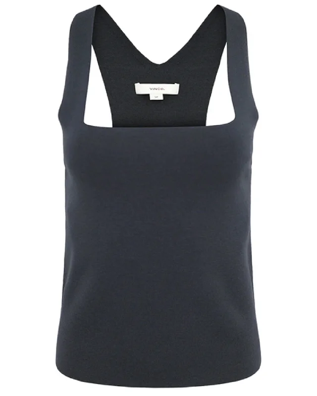 Graphite Square Neck Tank tie dye tank