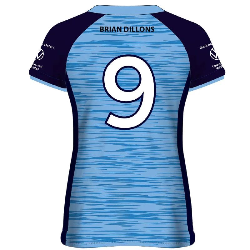 Mc Keever Brian Dillons Camogie Numbered Playing Jersey - Womens - Blue Navy Blue Jersey Tee
