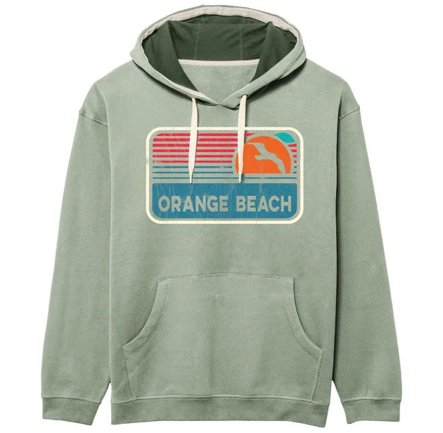 Orange Beach Prless Vintage Hoodie Hoodie with Back Slit Movement Comfort