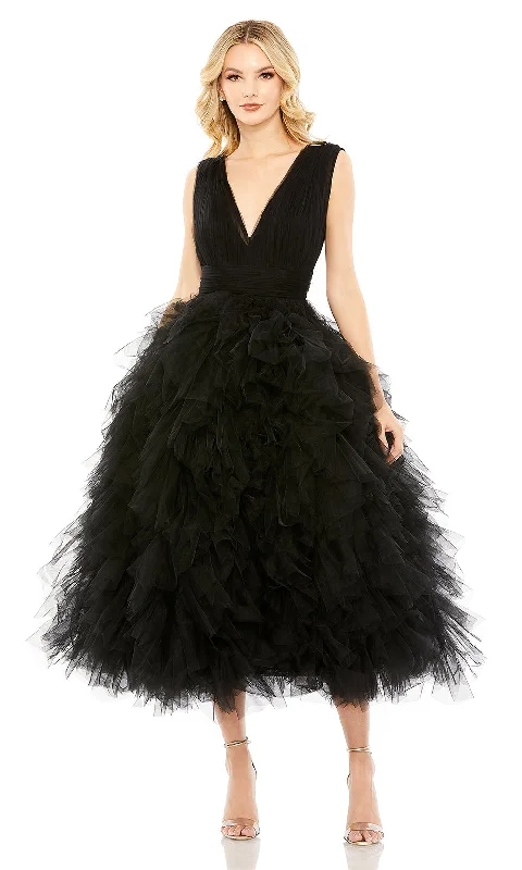 Mac Duggal A20411 - Wide Strap A-Line Evening Dress Casual Short Summer