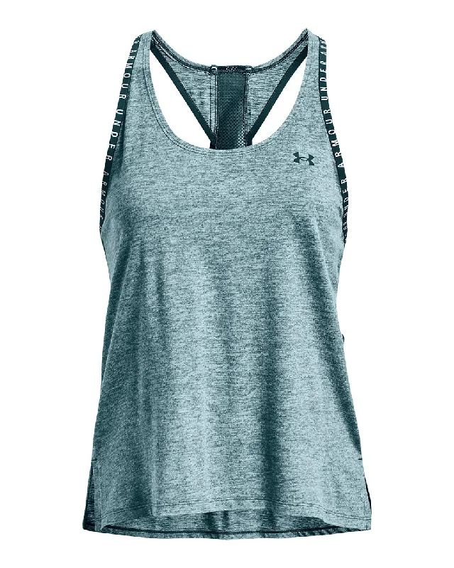 Under Armour Womens Knockout Mesh Back Tank Top floral tank top